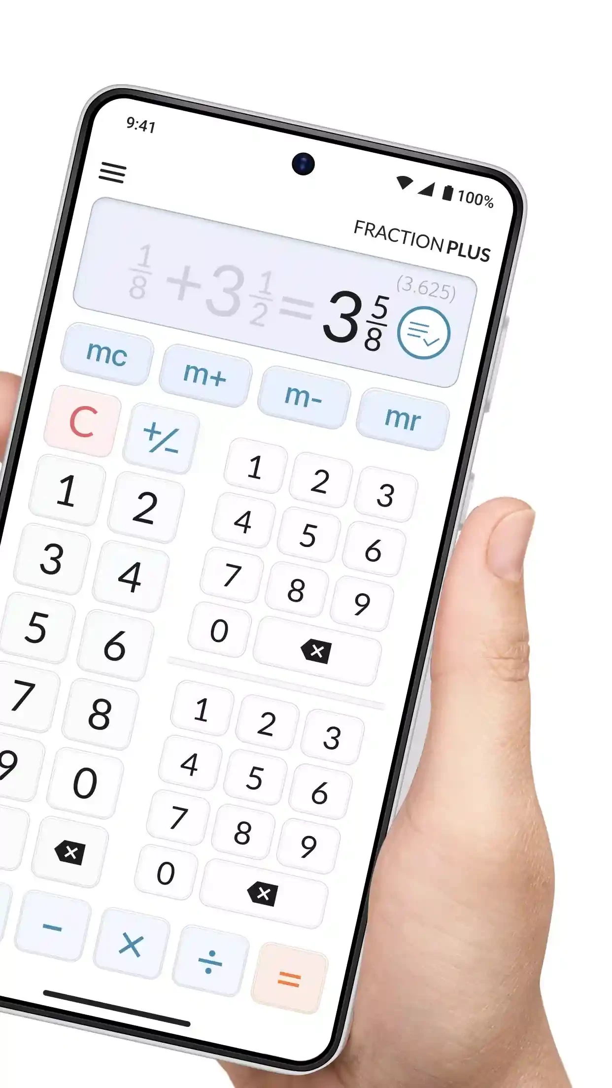 Fraction Calculator Plus — στιγμιότυπο οθόνης 2