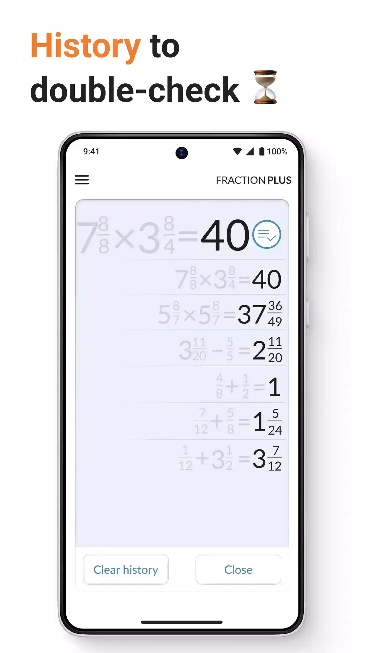 Fraction Calculator Plus — στιγμιότυπο οθόνης 6